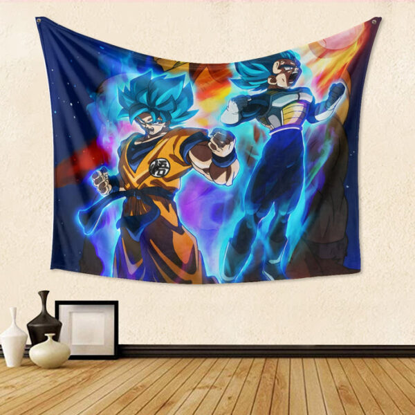 Legendary Broly Son Goku Vegeta Super Saiyan Blue Tapestry TA10062028