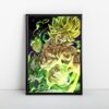 Legendary Super Saiyan Broly Framed Poster DBZ Art TA10062227