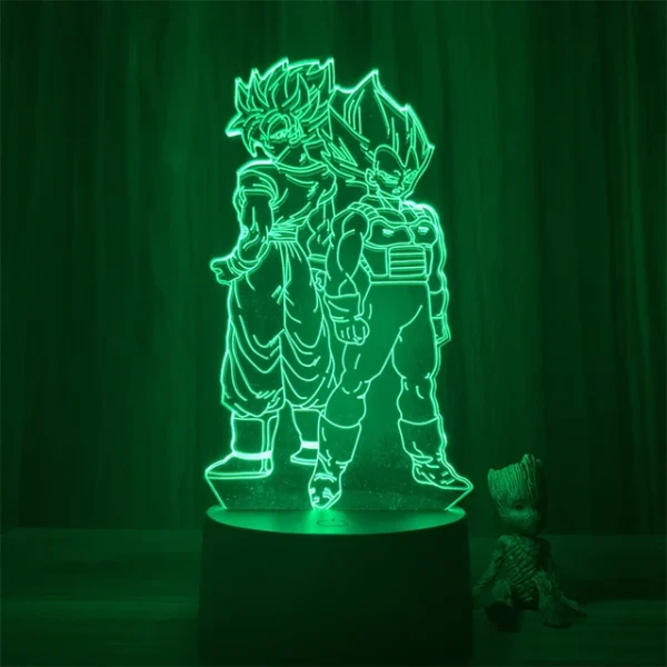 Lover Dragon Ball Z Figure Goku Vegeta Super Saiyan 3D Lamp LA10062076
