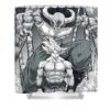 MUI Goku vs Moro Shower Curtain by Darko B SC10062086