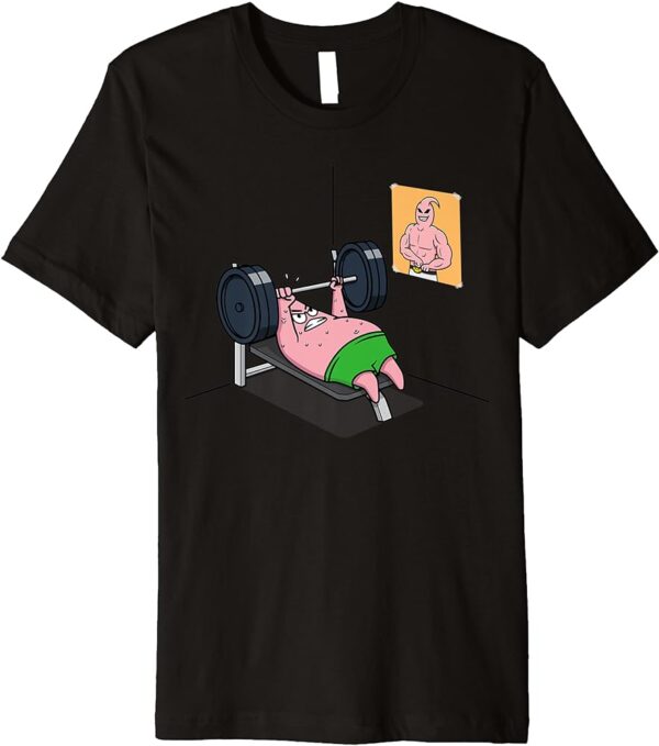 Majin Buu vs Patrick Funny Anime Motivational Gym Premium T Shirt SW11062506