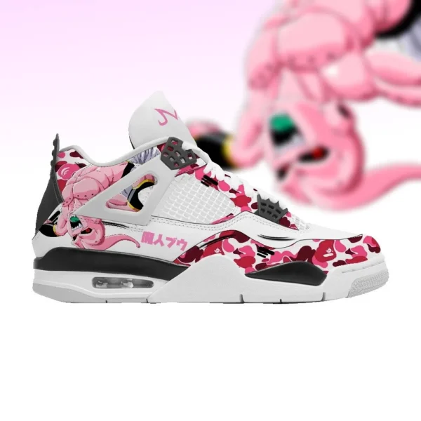 Majin Kid Buu Pink Camo Sport Sneakers Custom Anime Shoes SN07062049