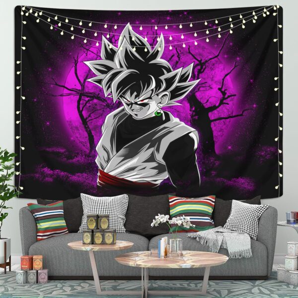 Moonlit Goku Black Tapestry Room Decor TA10062166