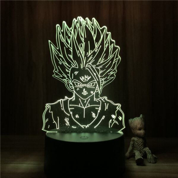 Naa Dragon Ball Z Figure Kid Gohan Super Saiyan Cell 3D Lamp Night Light Figure Jiren Broly 7 Colors Touch Table Lamp Gift Model LA10062271