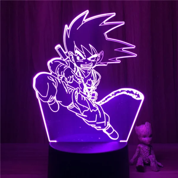 Naa Dragon Ball Z Figure Kid Goku Fighting Piccolo 3D Lamp LA10062101