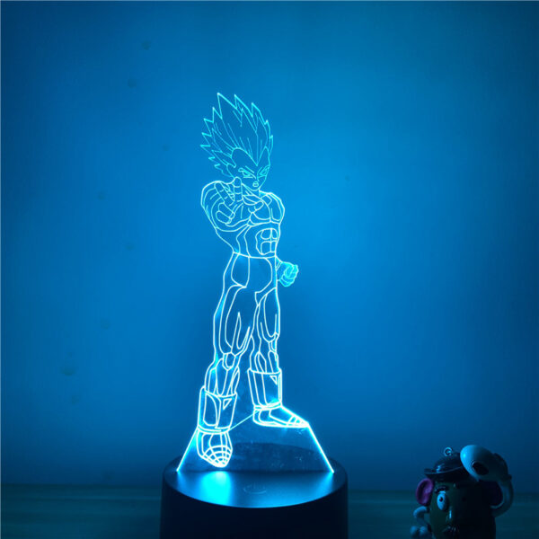 Naa Dragon Ball Z Vegeta Super Saiyan Frieza Figure 3D Nightlight 7 Colors Touch Table Lamp Model Goku Broly Figure Gift LA10062275