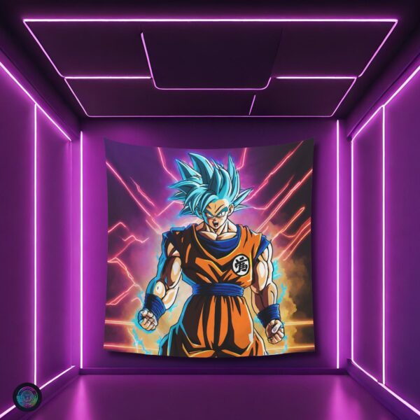 Neon Goku Dragon Ball Z Wall Art Tapestry TA10062056