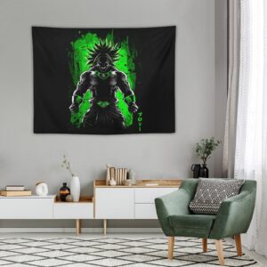 New Broly T Shirt Power Tapestry Aesthetic Room Decor TA10062007