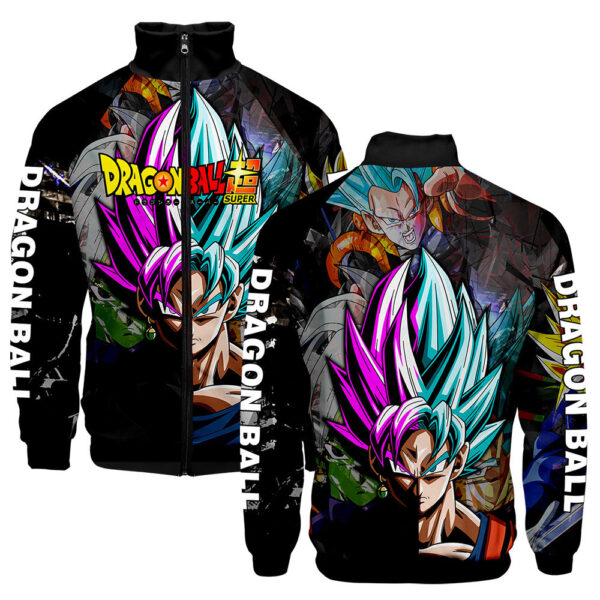 New Dragon Ball Son Goku Men s Fashion 3D Stand Collar Jacket JT06062074