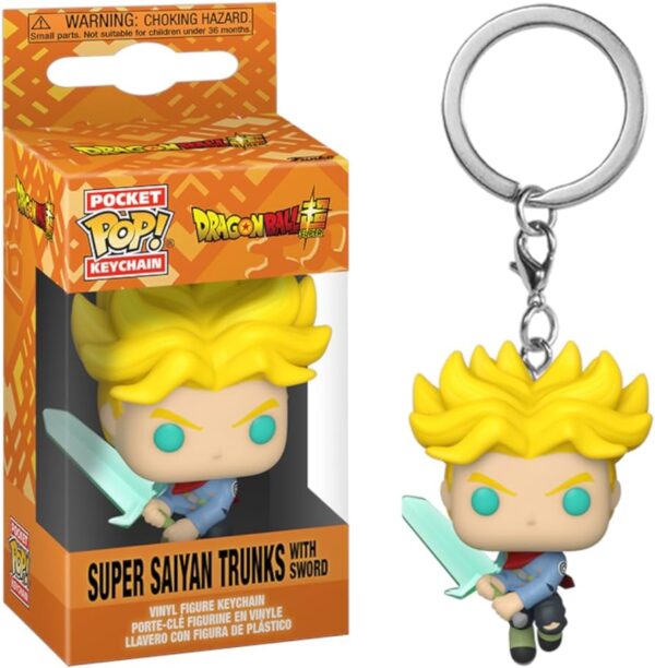 POP! Keychain Dragon Ball Super Super Saiyan Trunks with Sword KC07062070