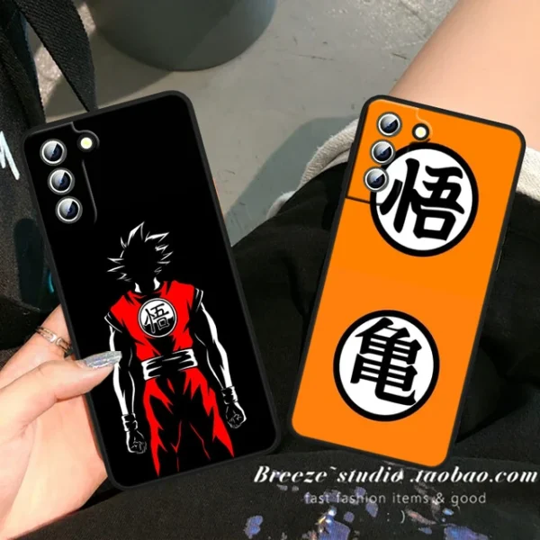 Phone Case for iPhone 15 14 13 12 Dragon Ball Goku Vegeta Design PC06062606