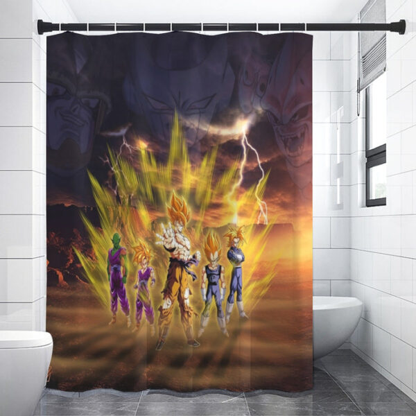 Piccolo Goku And Vegeta Dragon Ball Z Shower Curtains SC10062117