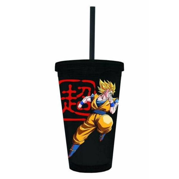 Plastic Travel Mug Dragon Ball Super Saiyan Goku Black Cup MG06062271