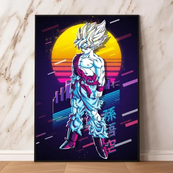 Poster and Painting SSJ Goku Comics Pictures Wall Art Home WA07062325