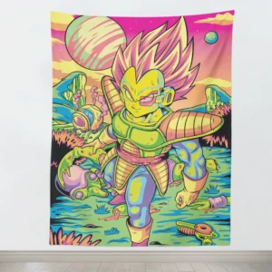 Prince Vegeta Dragon Ball Tapestry by Monkey Ninja TA10062082
