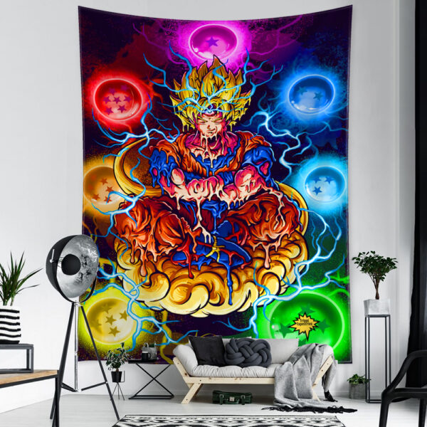 Psychedelic Cartoon Tapestry Wall Hanging TA10062059
