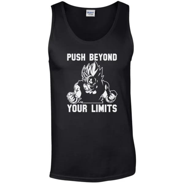Push Beyond Your Limits Tank Top Dragon Z Anime Exercise Gym Mens Vest Tops TT07062134