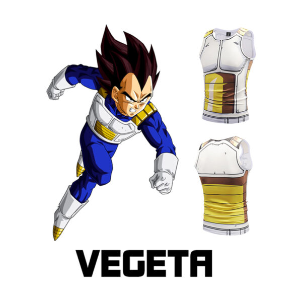 Quick Dry Vegeta Chaleco 3D Cosplay Vest for Daily Wear CO07062479