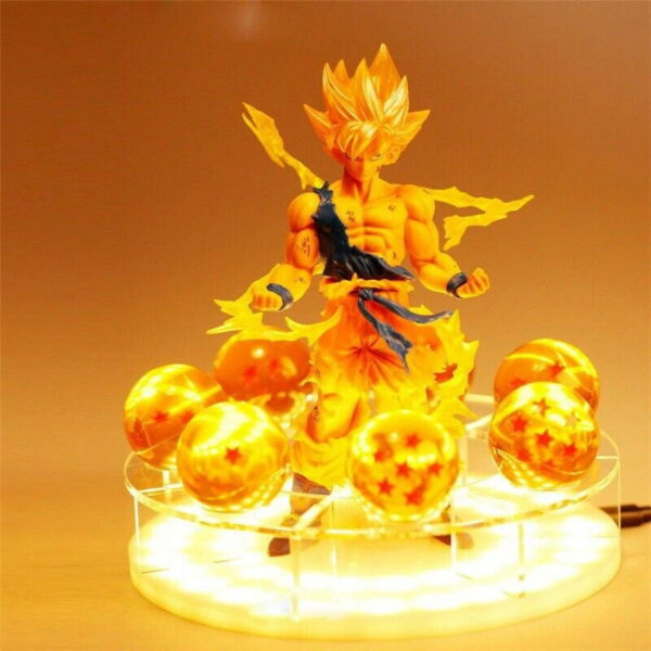 RARE Dragon Ball Z Super Saiya Goku Crystal Balls Power Up LA10062077