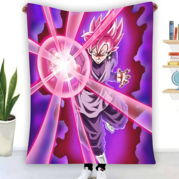 Rose Power Aura Super Saiyan Rose Goku Black Blanket TA10062184