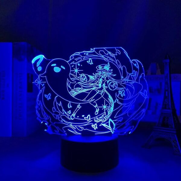 SDGSDGD Genshin Impact Hu Tao lamp Cool 3D Illusion Night LA10062223