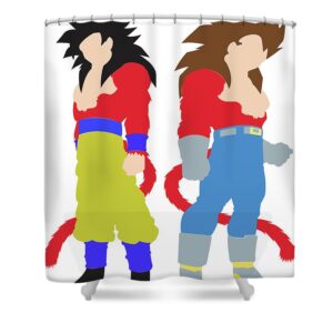 SSJ4 Goku and Vegeta Shower Curtain SC10062120
