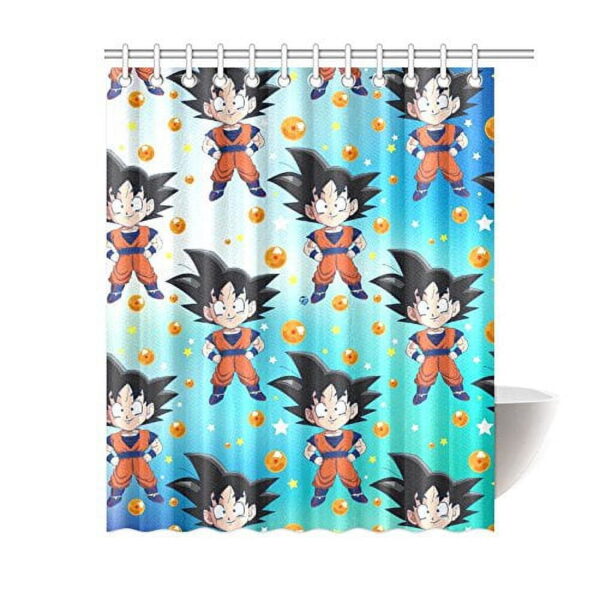 SUTTOM Goku Pattern Bathroom Shower Curtain 60x72 inch SC10062179