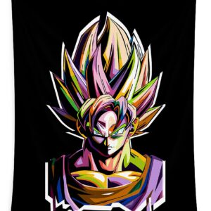Son Goku Illustrated Tapestry by Baturaja Vector TA10062260