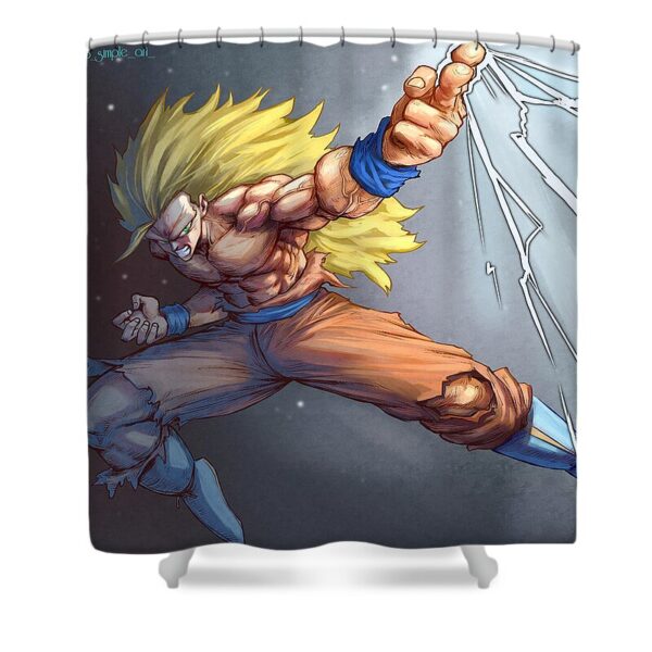Son Goku SSJ3 Shower Curtain by Darko B SC10062175