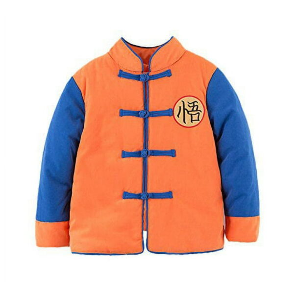 StylesILove Kids Baby Boys Traditional Chinese Inspired Warm Fleece Jacket Son Goku JT06062121