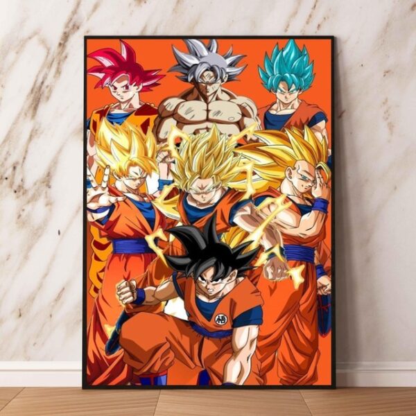 Super Blue Goku Anime Wall Decoration Posters PO11062351