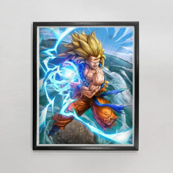Super Saiyan 3 Son Goku Framed Premium Art Print PO11062336