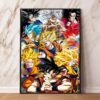 Super Saiyan Son Goku & Vegeta Heroes Art Prints Set PO11062186