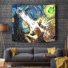 Super Starry Night Dragon Ball Z Art Tapestry TA10062076