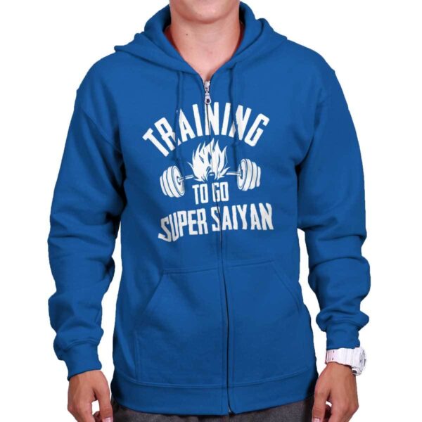 Training Super Funny Gym Workout Gift Goku Mens Zip Hoodie SW11062370