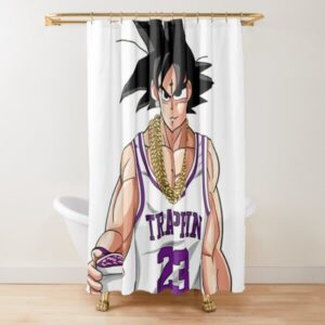 Trap Goku Shower Curtain by gabagabagaba132 SC10062100
