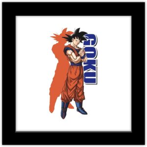 Trends International Gallery Pops Dragon Ball Super Goku Icon Wall Art Poster, 12 x 12 , Black Framed Version WA07062047