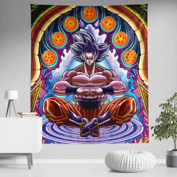 Trippy Ultra Instinct Goku Dragon Ball Super Art Tapestry TA10062071