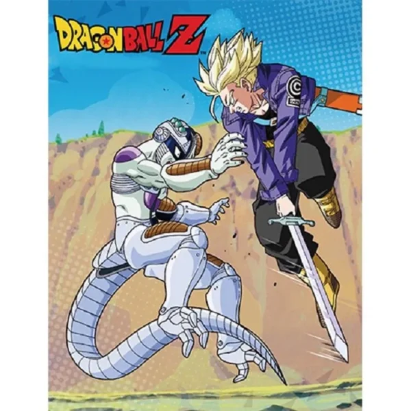 Trunks vs Mecha Frieza Dragon Ball Z Fleece Throw Gift TA10062206