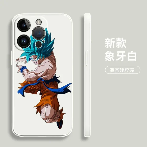 Ultra Instinct Son Goku Square Liquid Silicone Phone Case PC06062101