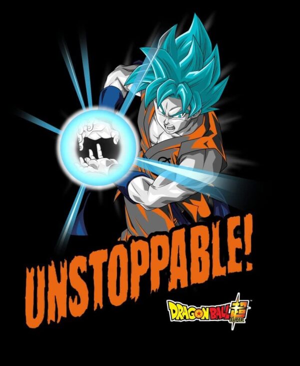 Unstoppable Goku Boy s Black T Shirt PO11062062