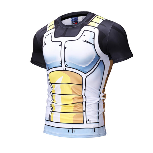 Vegeta Tops Goku Costumes Fitness Quick Dry Tight 3D Shirt Cosplay Costume TT07062087