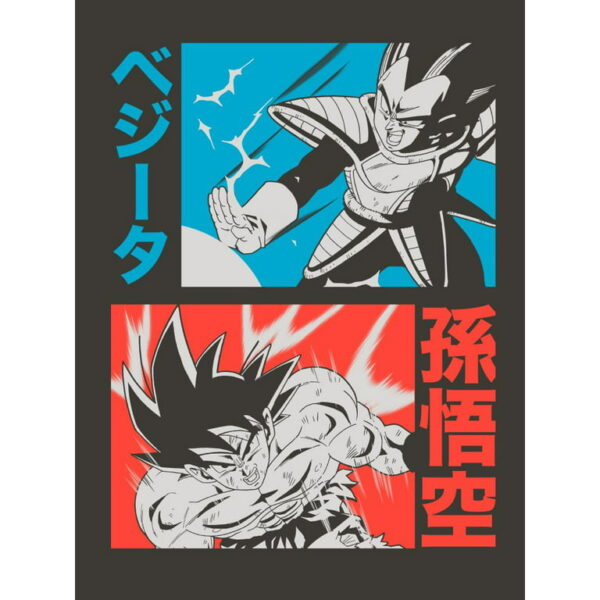 Vegeta Versus Goku Men s Charcoal Heather T Shirt PO11062039