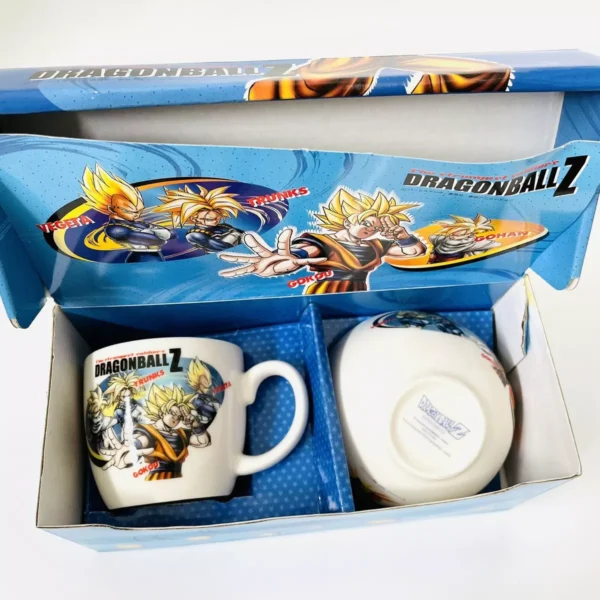 Vintage 2007 Rare Dragon Ball Mug Cup Rice Bowl Sets Son Goku MG06062096