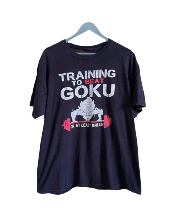 Vintage Dragon Ball Training to Beat Goku or at Least Krillin Tshirt Size Xlarge SW11062539