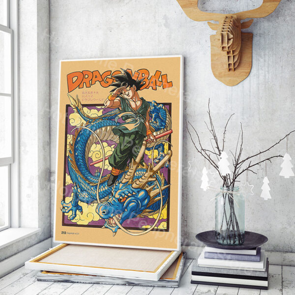 Vintage Posters Dragon Ball Peripheral Anime Vegeta Goku Canvas Painting WA07062118