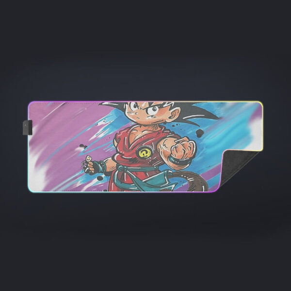 Dragon Ball Z  Kid Goku Graffiti Painting cool LED Mouse Pad