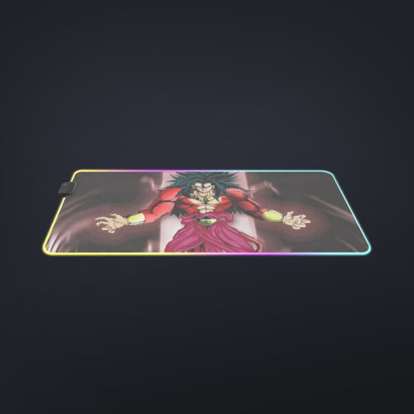 Dragon Ball Z Legendary Super Saiyan Broly 4 Dope Aura cool LED Mouse Pad