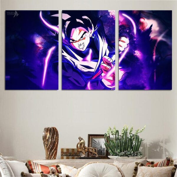 Dragon Ball Super  Powerful Goku Black Wall Art Canvas