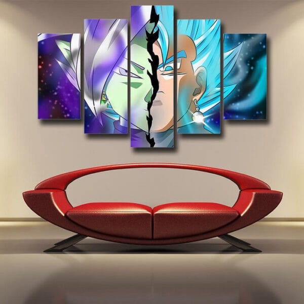 Dragon Ball Fused Zamasu Vegito Portrait Dope 5pc Wall Art Print